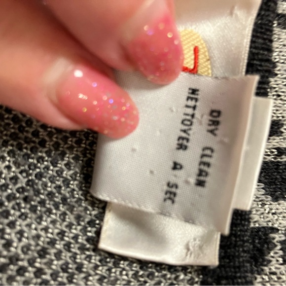 Talbots cardigan, blk/gray, S - Picture 4 of 6